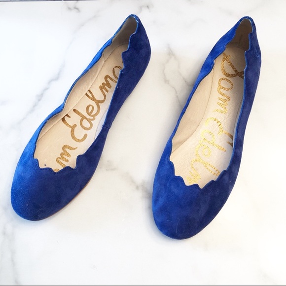 Sam Edelman Shoes - Sam Edelman suede scalloped ballet flat 8.5